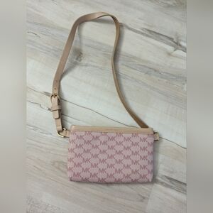 pink Michael Kors belt bag